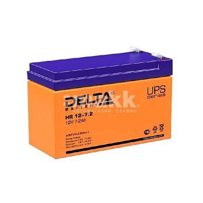 Аккумуляторная батарея Delta 12В 7,2 Ач  HR 12-7.2