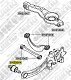 Сайлентблок зад продольного рычага Ford Focus II CB4 2008-2011 BH25064 JIKIU (на авто 2шт)