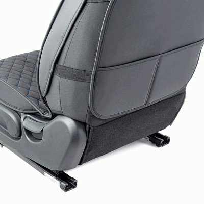 Накидки на сиденье Car Performance передние 2 шт алькантара черн/синие 5шт/уп CUS-2012 BK/BL