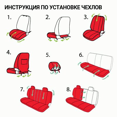 Чехлы Comfort COMBO велюр, 11 пр.6молн, Антрацит р-р M 5шт/уп CMB-1105 ANTHRACITE (M)