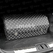 Органайзер в багажник экокожа 30х30х70см черный/белый PSV 137714