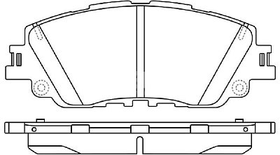 Колодки тормозные передние TOYOTA Camry V70, RAV4, RAV5 LEXUS ES350 300H BP21015 SB NAGAMOCHI