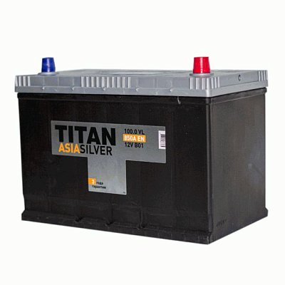 Аккумуляторная батарея 100 Ач ТИТАН Asia Silver (115D31L) о/п 30,4*17,5* 22,1