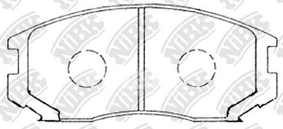 Колодки тормозные передние PN3285 NIBK