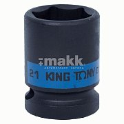 Головка торцевая ударная шестигранная 1/2", 21 мм King Tony 453521M