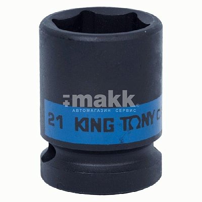 Головка торцевая ударная шестигранная 1/2", 21 мм King Tony 453521M