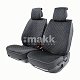 Накидки на сиденье Car Performance передние 2 шт алькантара черн/синие 5шт/уп CUS-2012 BK/BL