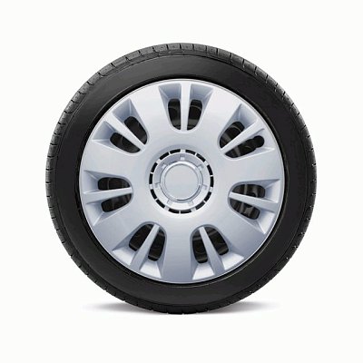 Колпаки Autoprofi  пластик регулир обод к-т 4пр металлик 16"(400мм) 4шт/уп WC-1150 SILVER (16)