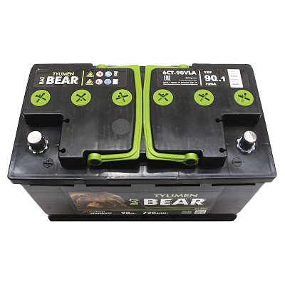 Аккумуляторная батарея 90 Ач  Tyumen BatBear  п/п   32,6*17,5*20,8