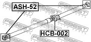 Подшипник подвесной HONDA CR-V I-III 2.0-2.4 95> HCB-002 Febest