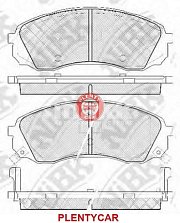 Колодки тормозные передние RN0458 NIBK