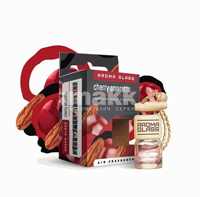 Ароматизатор подвесной флакон Cherry Amaretto "Aroma Glass" AG-11