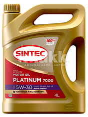 Масло моторное SINTEC PLATINUM 7000 синт 5W30 ILSAC GF-6A API SP 4л 