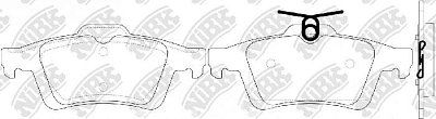 Колодки тормозные задние PN2702 NIBK