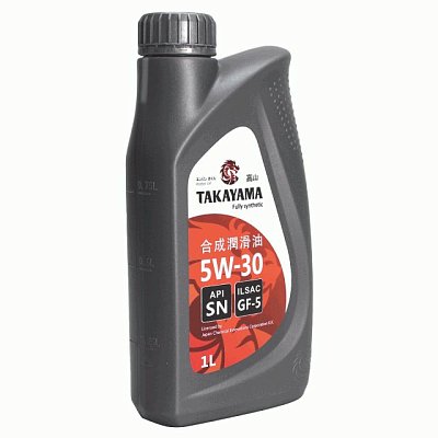 Масло моторное TAKAYAMA  5W30 синт. API SN/CF ACEA C3  1л пластик 