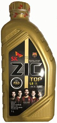 Масло моторное ZIC TOP LS 5W30 синт. API SN ACEA C3  1л