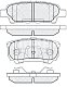 Колодки тормозные дисковые задние MMC Lancer CS5W Airtreck CU BP23502  SB NAGAMOCHI