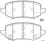 Колодки тормозные дисковые задние Tank 300 500, HAVAL H5 H9, Great Wall Poer BP80027 SB NAGAMOCHI