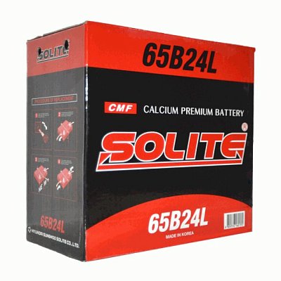 Аккумуляторная батарея 50 Ач Solite CMF о/п (65B24L)  23,7*12,8*22,2