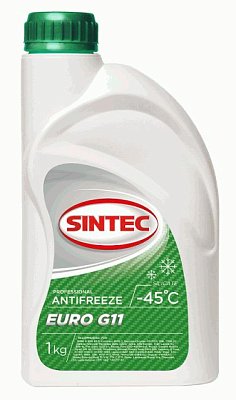 Антифриз Sintec Euro (-45) 1кг G11 (зеленый)