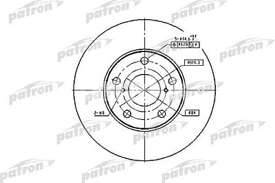 Диск тормозной передний PBD4161 PATRON