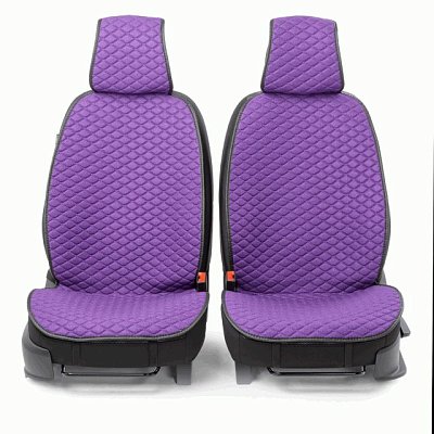 Накидки на сиденье Car Performance передние 2 шт fiberflax фиолетовые 5шт/уп CUS-1032 VIOLET