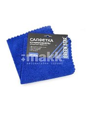 Салфетка из микрофибры 40*40 Green Star синяя 320гр/м края ультразвук
