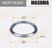 Прокладка пробки масляного поддона 20.3x25.8x2.3 Subaru MDP-0024 Masuma