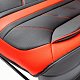 Накидки на сиденье Car Performance передние 2 шт экокожа черн/красные CUS-3012 BK/RD