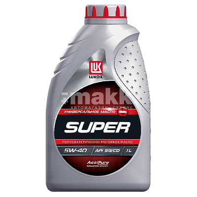 Масло моторное Лукойл Супер SAE 5W40  (SG/CD) (п/синт.)  1 л  
