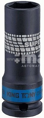 Головка торцевая ударная глубокая шестигранная 1/2", 19 мм, тонкостенная King Tony 441519M
