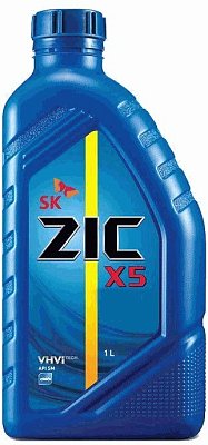 Масло моторное ZIC X5 10W40  полусинтетическое 1л