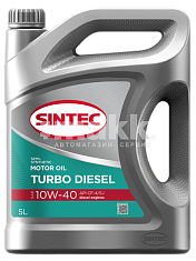 Масло моторное SINTEC Turbo Diesel 10w40 API CF-4/SJ п/с 5л