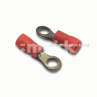 Наконечник кольцевой изолированный TITAN RV1-4 (Ø4мм,сечение 0,5мм-1,5мм,винил) (ПЭ10/100)