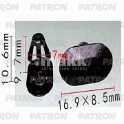 Клипса пластмассовая Renault, Peugeot уплотнитель двери P37-0935 Patron