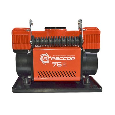 Компрессор 75л/мин 300W 10Атм 12V шланг с переходником Агрессор AGR-75