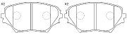 Колодки тормозные передние дисковые BP21447 SB NAGAMOCHI