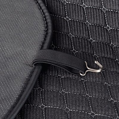 Накидки на сиденье Car Performance передние 2 шт  fiberflax черные 5шт/уп CUS-1032 BK