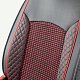 Накидки на сиденье Car Performance передние 2 шт экокожа черн/красные CUS-2102 BK/RD