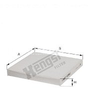 Фильтр салонный Hengst E2990LI (CU 2358) Honda Accord, Civic, CR-V, HAVAL