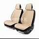 Накидки на сиденье Car Performance передние 2 шт  fiberflax бежевые 5шт/уп CUS-1052 BE/BE