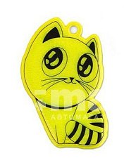 Брелок светоотражающий "Котик" 12шт