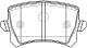 Колодки тормозные дисковые задние BP83006 SB NAGAMOCHI