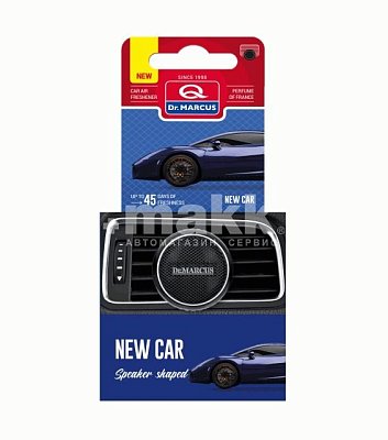 Ароматизатор на дефлектор Dr.Marcus Speaker Shaped New Car 21г DM175box