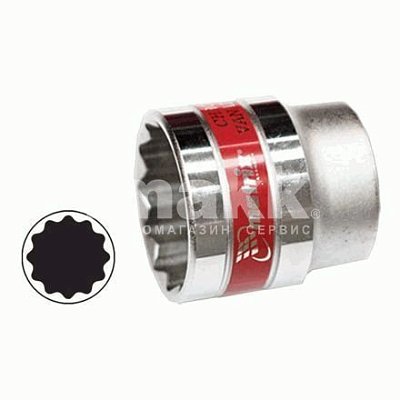 Головка торцевая стандартная двенадцатигранная 1/2" 22 мм Matrix 13692 (квадрат)