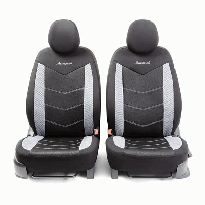 Чехлы автомоб. AEROBOOST полиэстер 11 предм 2 молн чёрн/серые AIRBAG AER-1102 BK/GY