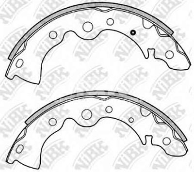 Колодки тормозные задние FN1167 NIBK
