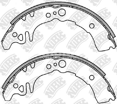 Колодки тормозные задние FN2350 NIBK