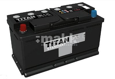 Аккумуляторная батарея 100 Ач Титан Standart п/п  35,2*17,5*19,0