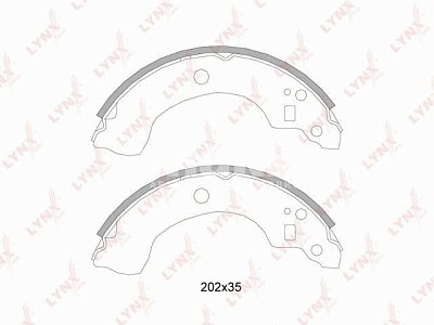Колодки тормозные BS-5718 LYNXauto